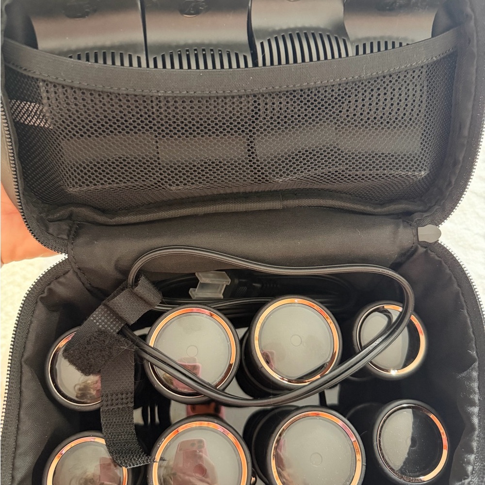 Luxe Black Hair Rollers Set